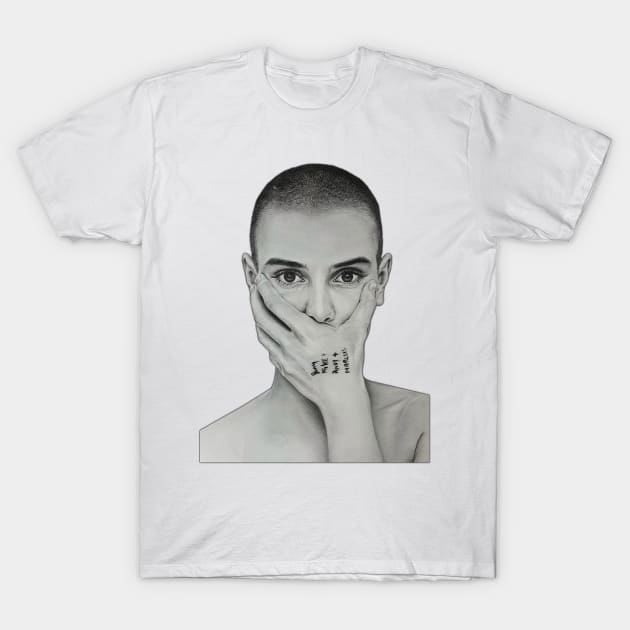 Sinéad O'Connor,Pencil Style T-Shirt by trippy illusion